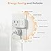 Remote Control Outlet, TESSAN Electrical Light Switch, Plug in Wall Plug with ON/Off Switch for Indoor String Lights, Lamps, Home Small Appliances, 100ft Range (1 Remote + 3 Outlets)