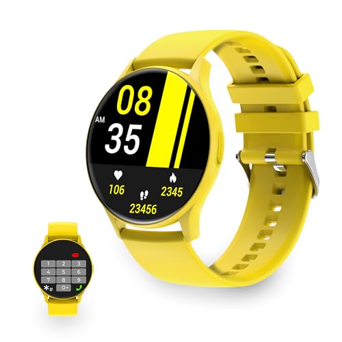 KSIX Core Smartwatch für Herren und Damen, Smartwatch mit Anrufen und Benachrichtigungen, Aktivitätsarmband, Pulsmesser, Blutdruckmessgerät, Schrittzähler, Gesundheitsmonitor, iOS- und Android-App,