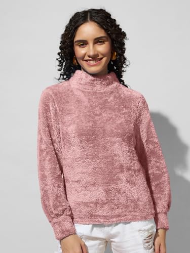 Image of THE DRY STATE Women's Fur Pull Over With High Neck