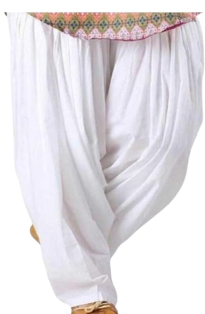 Women's Rayon White Salwar Palazzo