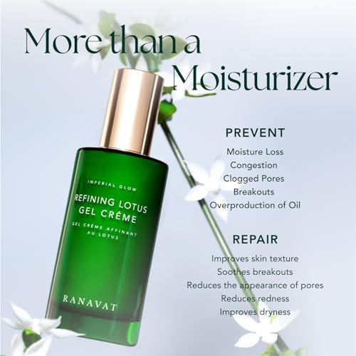 RANAVAT-Imperial-Glow-Refining-Lotus-Gel-Creme-Hydrating-Gel-Moisturizer-Pore-Minimizer-Improves-Radiance-Texture-with-Hyaluronic-Acid-Floral-Ketoacids-17-oz
