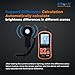 Elitech Digital Light Meter LM-200, Handheld Illuminance Meter with LCD Display, 200,000 Lux Range, Temperature Measurement