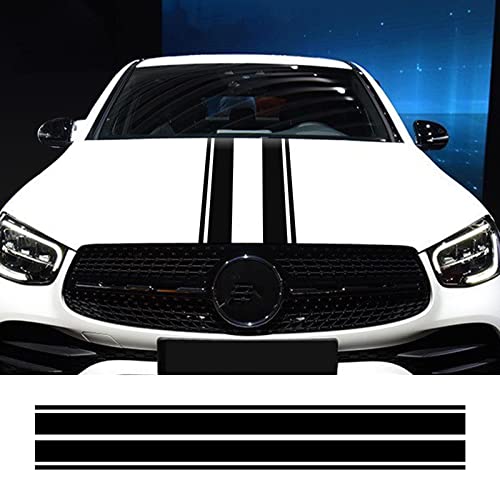 TURIM Universal Car Hood Listras Cover Stickers Car Racing Sports Bonnet Car Decoração