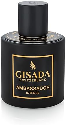 Gisada Ambassador Intense Cologne for Men - Perfume for Men with Strong, Masculine Scent & Classic Fragrance - Lasting Scent with Warm, Citrusy, Spicy, Oriental Notes - Made in Switzerland, 1.7 fl.oz.