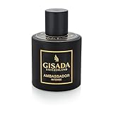 Gisada Ambassador Intense Cologne for Men - Perfume for Men with Strong, Masculine Scent & Classic Fragrance - Lasting Scent with Warm, Citrusy, Spicy, Oriental Notes - Made in Switzerland, 1.7 fl.oz.