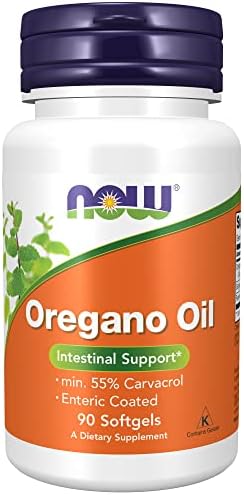 NOW Supplements, Oregano Oil with Ginger and Fennel Oil, Enteric Coated, 90 Softgels