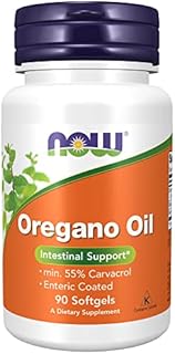 NOW Supplements, Oregano Oil with Ginger and Fennel Oil, Enteric Coated, 90 Softgels