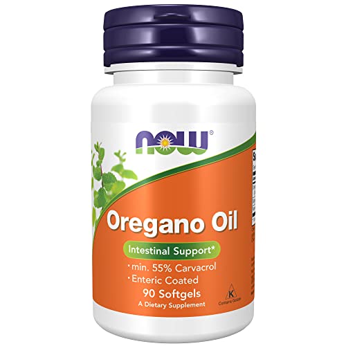 NOW Supplements, Oregano Oil with Ginger and Fennel Oil, Enteric Coated, 90 Softgels