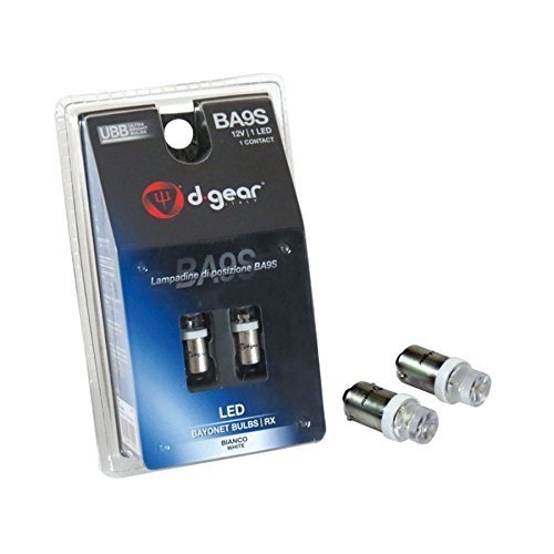 D-Gear 1202474 Lot de 2 ampoules LED Ba9S Blanc 12 V Cover