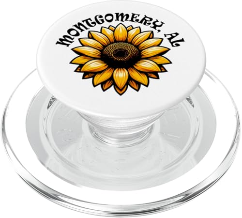PopSockets PopGrip pour MagSafe Montgomery AL USA fleur de tournesol en voyage