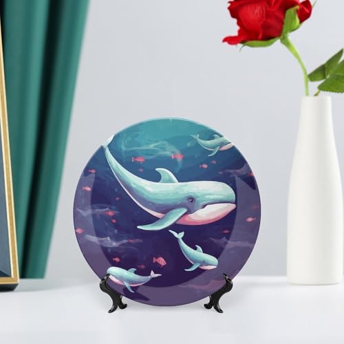 Plato Decorativo de Porcelana Whale Bone China 7 pulgadas miniatura 6