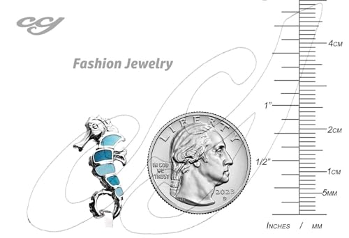 Seahorse Sea Life Latch Cuff Bracelet2