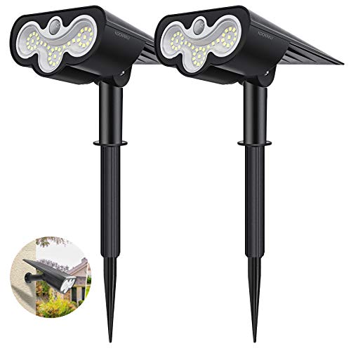 【2 Pack 39 LED】Luces solares de exterior, detector de movimiento con luz solar Kdorrku Spot Cover