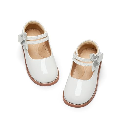Image of Flaryzone Toddler Little Girl Mary Jane School Uniform Oxfords Flat Dress Shoes