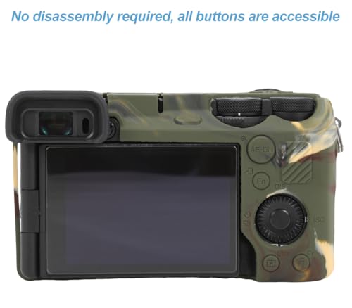 Funda de silicona para cámara Sony Alpha 6700 camuflaje miniatura 4