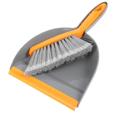 WOFASHPURET 1Set Mini Hand Broom and Dustpan Cleaning Kit Compact Desktop Broom with Dustpan for Quick Cleanups for Keyboards Desktops and Small Areas