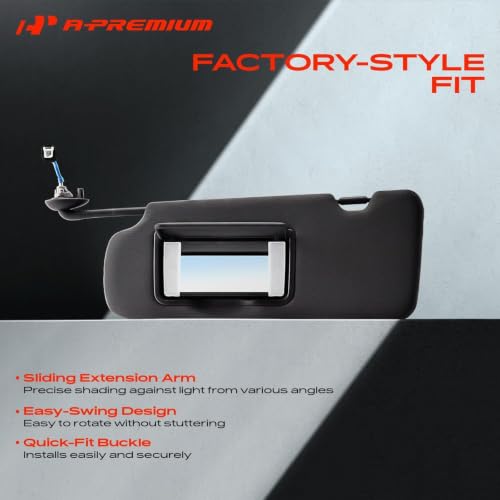 A-Premium Left Driver Side Sun Visor Compatible with Honda Pilot 2020-2022 by A-Premium - Used condition - Image 3