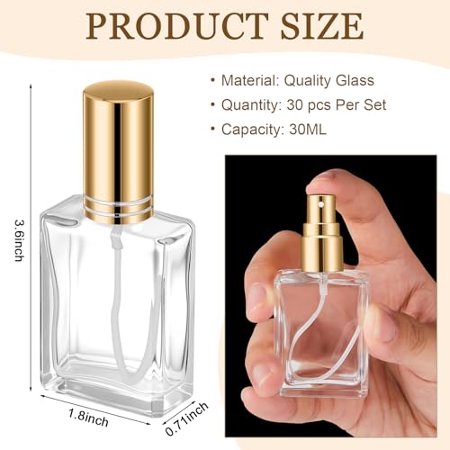 Botellas de perfume vidrio 30 ml pack x30 miniatura 2