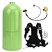 Diving Oxygen, Quick Release Buckle Plastic Spraying Technology Diving Aviation Aluminum and Copper for Outdoor (Green)