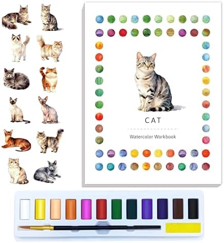 CraftyManor Watercolor Workbook Creative Insect Water color Paint...