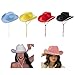Dsgzkk Wedding Party Cowgirl Hat for Bridal Women Wide Brim Cowboy Hat Fashion Music Festival Hat Glitter Edge Hat Costume Yellow