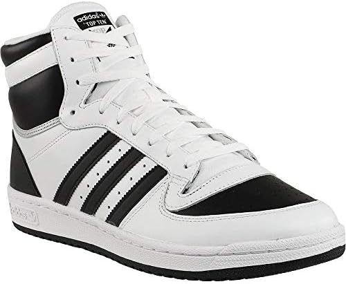 adidas Mens Ten Rebound High Sneakers Shoes Casual - Black,White | Fashion  Sneakers - Amazon.com