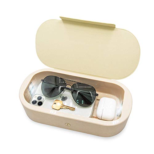 Image of Beyond UV+O3 Sanitizer Box and Universal Charger UV and Ozone Disinfector for Phone, Mask, Makeup Brush, Nail Tool (Almond Oil)