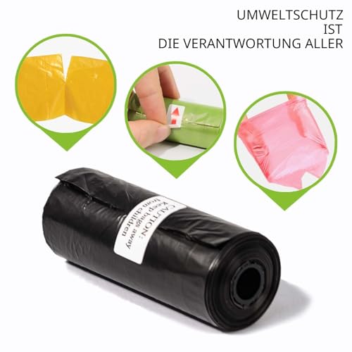 AiTodos® 600 Hundekotbeutel, 31×22 cm, PE, 5 Farben, 40 Vol. × 15 – Ansicht 5