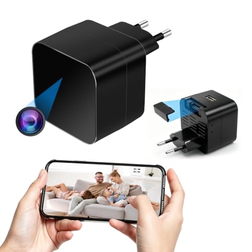 LXMIMI Telecamera Nascosta Wi-Fi 5G, Telecamera Nascosta con Caricatore USB