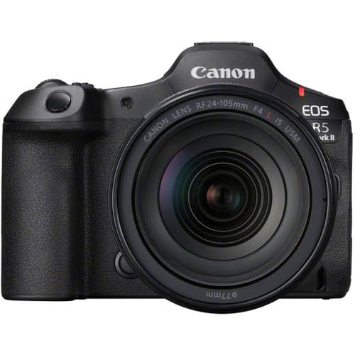Image of Canon EOS R5 Mark II 45MP Full-Frame Mirrorless Camera with 24-105mm USM Kit (8K RAW & 4K 120p Video) - Black