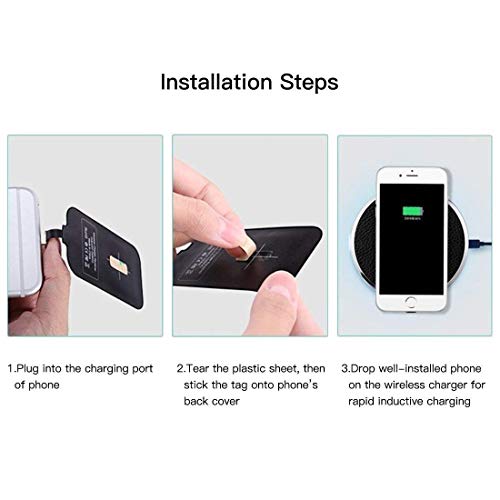 Image of Nillkin Magic Tag for Apple iPhone 5 / 5S / 6 /7 / 8 Converts Them for Qi Enabled Wireless Charging Lightning Port Short Version Charge Receiver Black Color