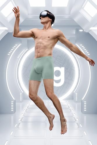 GOOTUCH Men's Odor Control Modal Boxer Briefs, Moisture Wicking Ultra-Stretch Seamless Underwear, Silver-Ion Tech (2&4 Pack)4