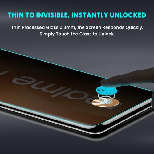 Image of FIRST MART Anti-Spy Privacy Tempered Glass for Realme 15 / Realme 15 Pro - 9H Screen Protector, Anti-Peeping, Bubble-Free, Edge to Edge [2 Pack]