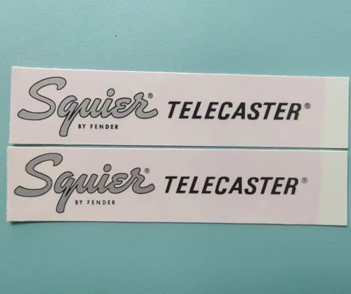 Fits For Fender Electric Guitar & Bass Head Stickers - SQ tele 1 Logo Water Transfer Stickers - Trademark Tearable Film