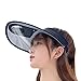 KUMADAI Cappello Ventilatore USB Cappellino Visiera con Ventilatore Cappello Donna con Visiera di Raffreddamento Visiera Parasole con Ventola Visiera Rinfrescante Estivo,Nero