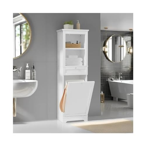 DTACBNEUZ Laundry Hamper Dirty Laundry Basket White Freight Free Home Storage Organization Garden Laundry Basket