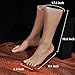 1 Pair Silicone Lifesize Male Mannequin Foot with Bone Realistic Silicone Feet Mannequin Display Jewerly Sandal Shoe Sock Display Art Sketch (Dark Color)