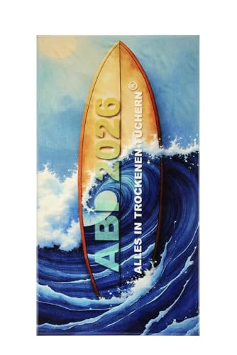 Egeria ABI 2026 Duschtuch Dark Blue gewebt 75 x 180 cm Abitur Strandtuch aus 100% Baumwolle saugfähig & weich Geschenk für Abiturienten Alles in trockenen Tüchern