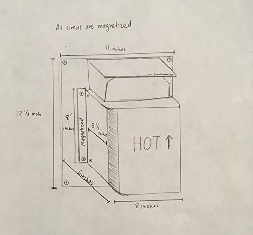 Draft Decor Draft Stopper Direct Vent Fireplace Termination Cap Cover 4 (Rectangle 2) #TOP2