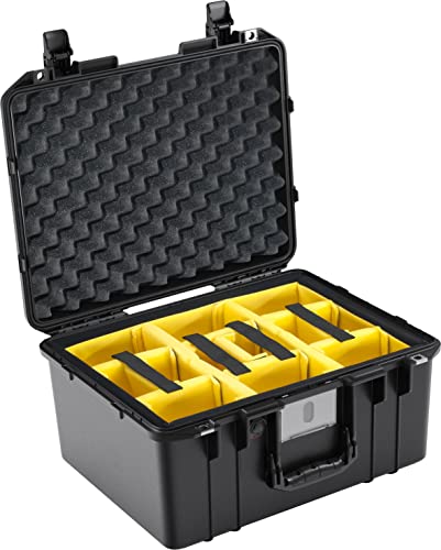 Peli 1557 Air Valise de Protection allégée pour Drone and Équipement Photographique, résistante à l'eau et à la poussière, capacité de 36L, fabriquée aux États-Unis, avec diviseur rembourré, Noire