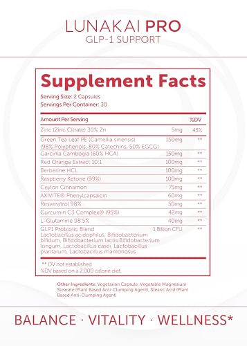 Lunakai USA Made GLP-1 Supplement