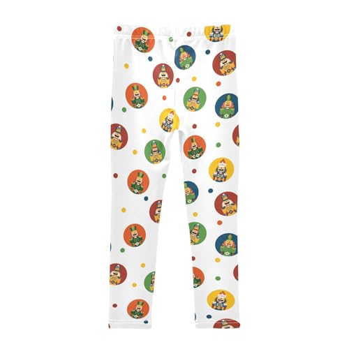ZZKKO Girls Leggings Nutcracker Pattern Toddler Girls Clothes Leggings for Girls Toddler Girls Leggings 3-4T2