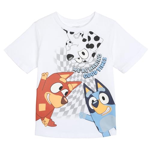 Image of Bluey T-Shirt and Mesh Shorts Outfit Set Infant to Big Kid Sizes (12 Months - 10-12)