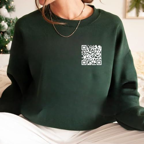 Personalized QR Code Shirt, Custom Your Own Shirts, Funny QR Code T-Shirt, Shirt for Men Women, Multi3