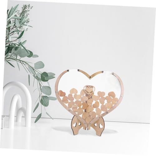 Cadre forme de cœur pour invités SHOWERORO avec décorations - 8