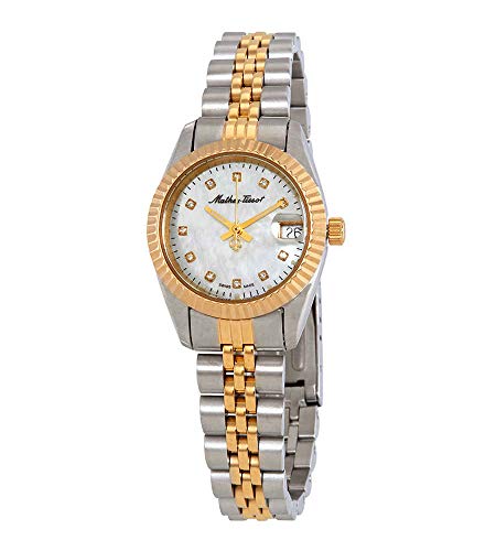 Mathey-Tissot Mathey II Quartz Crystal Mother of Pearl Dial Ladies Watch D710BI