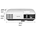 Epson EB-1970W Tragbarer Beamer, 5000 ANSI Lumen, 3LCD WXGA (1280 x 800), Schwarz, Weiß