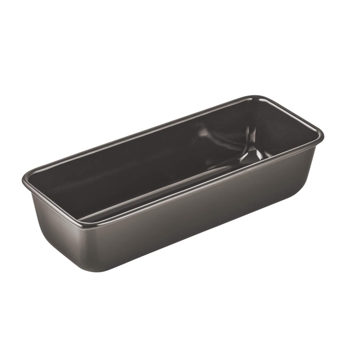Dr. Oetker 4526 Moule a cake 31.5 cm, moule gateau rectangulaire,à brioche,rectangulaire patisserie, patisserie, pain, brioche, Acier, Noir, 31,5 x 12,7 x 7,5 cm