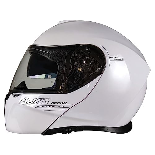 Casque Axxis Gecko modulable blanc brillant S haute protection