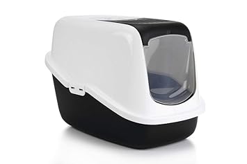 Savic Nestor Cat Toilet Home (Colour - Black)